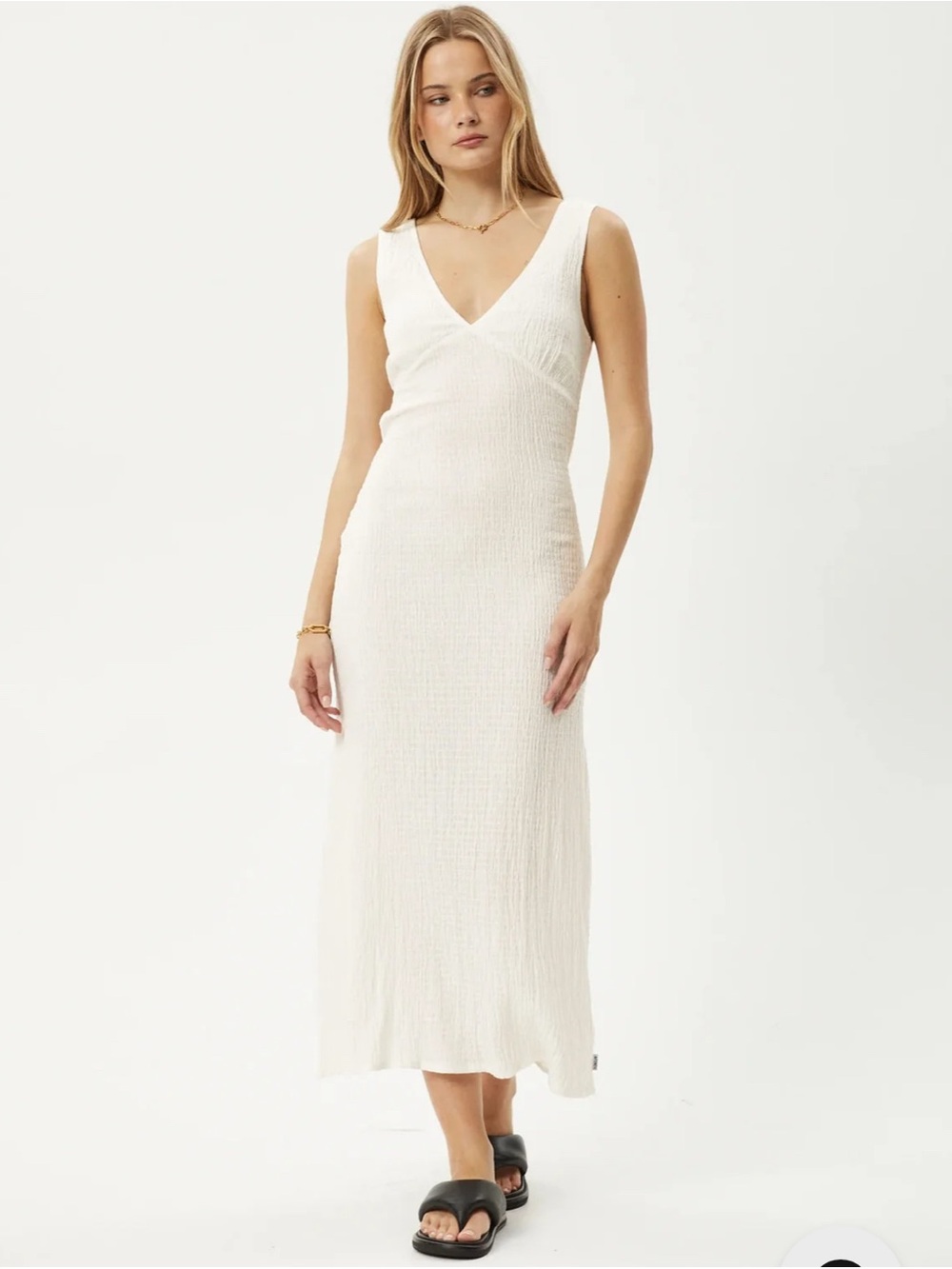 Afends Tully Dress in White Size XS - Picture 2 of 8
